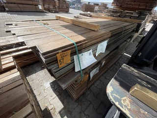 Ca. 207x Guyana Ipé hardhouten schuttingplank, 16x90mm, lengte 215cm